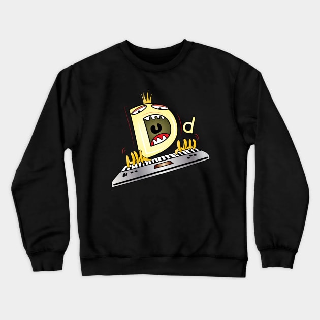 Funny Alphabet Lore Letter D Crewneck Sweatshirt by ArticArtac